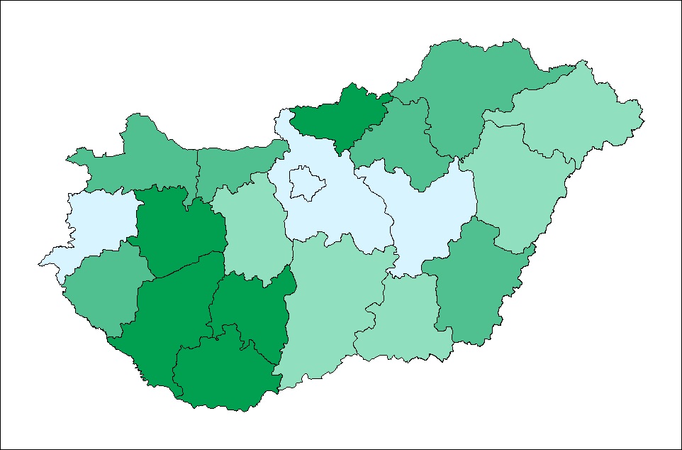 Őzek által okozott vadkár gyakorisága